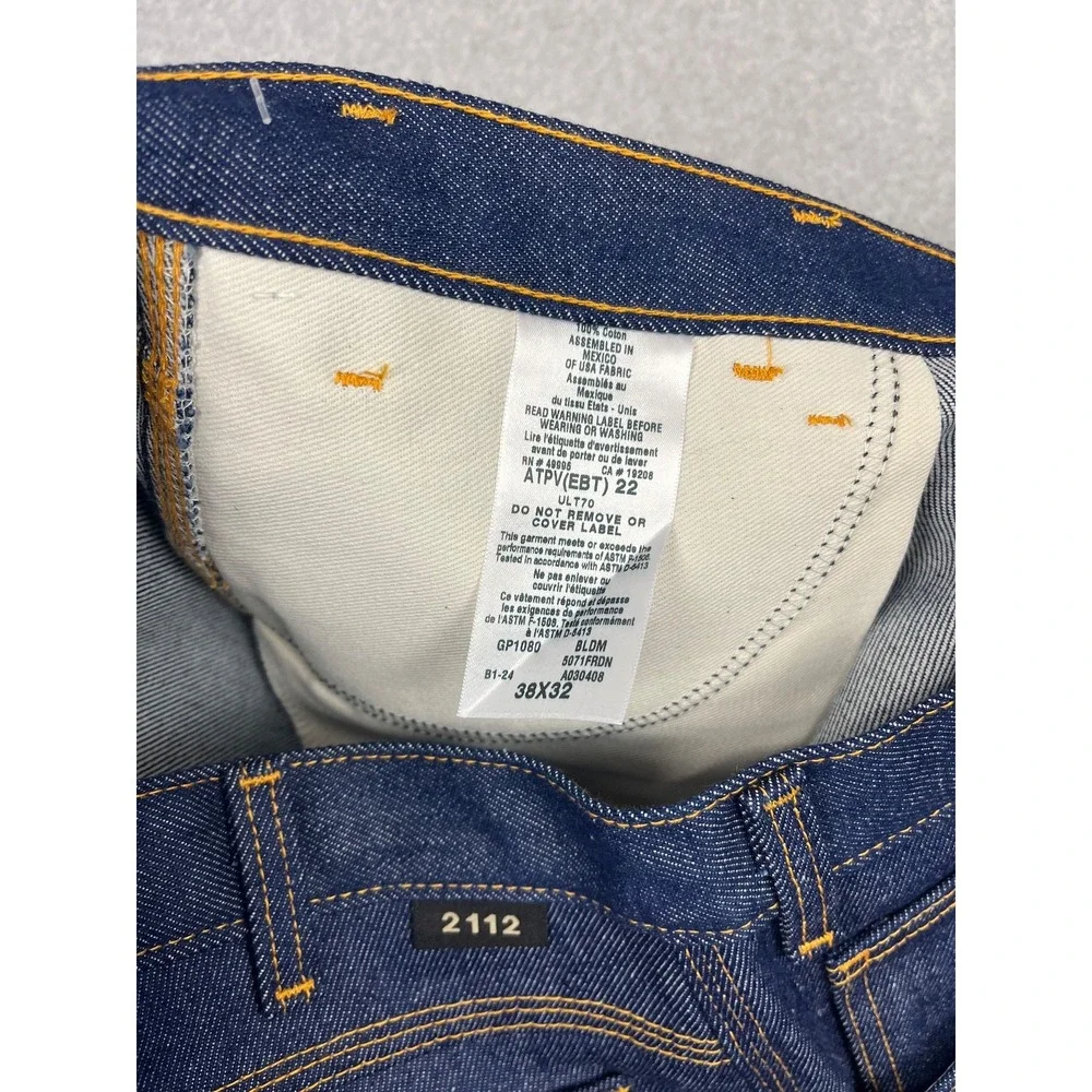 Steel Guard Pro FR Carpenter Jeans Mens 38x32 Blue Relaxed CAT 2 2112 NWT